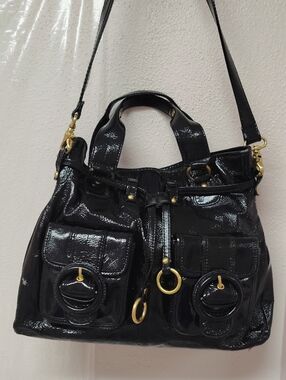 Elliott Lucca Pigskin Patent Bag